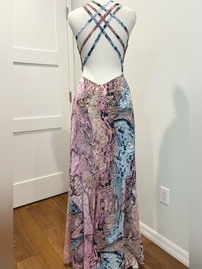 Adrianna Papell Hailey Collection Vintage Y2k Maxi Dress